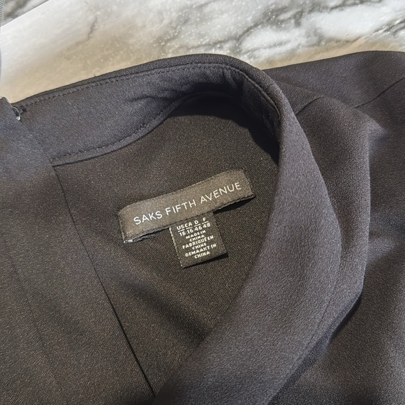 Saks Fifth Avenue Black Sleeveless Mini Dress - Picture 5 of 6